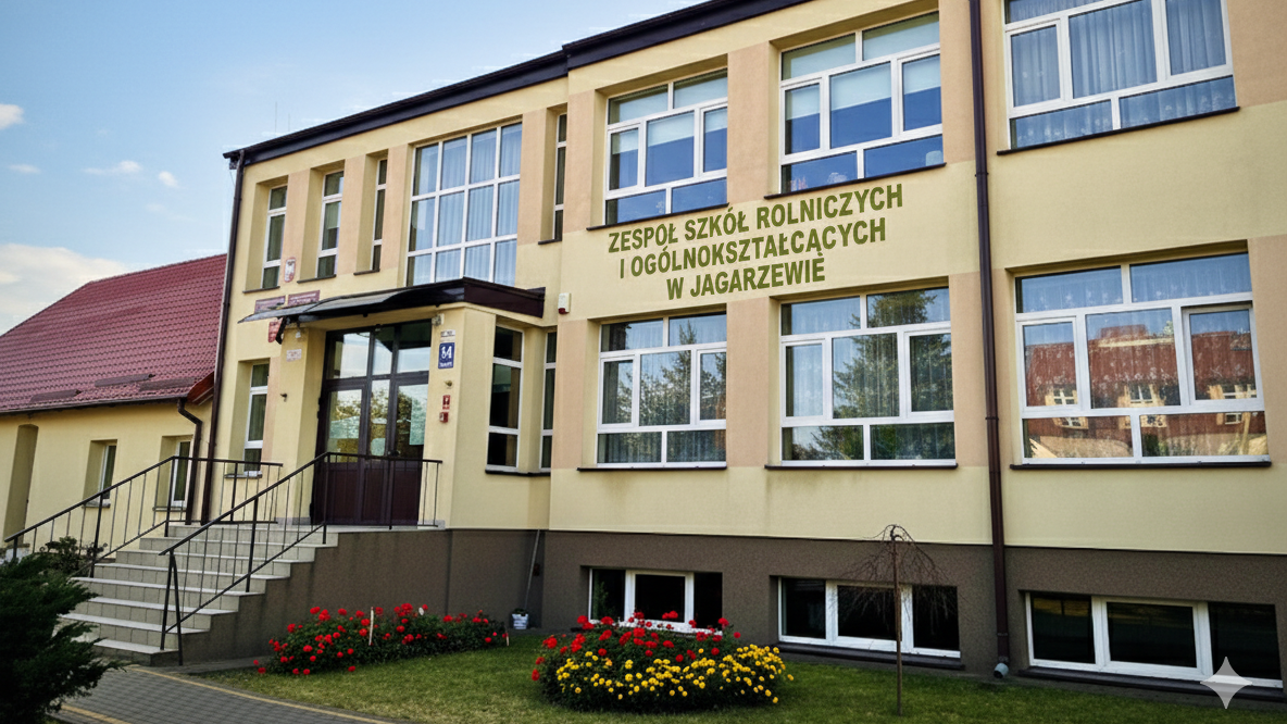 Budynek szkoły ZSRIO w Jagarzewie